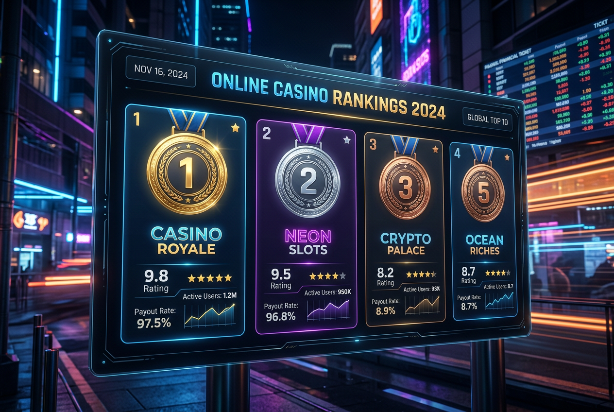 Ekspercki ranking kasyn online na rok 2026 z nowoczesnym interfejsem finansowym